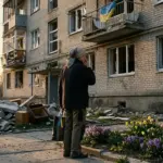 Херсон 2026 — зруйнований будинок і люди які продовжують жити поруч