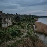 Покинутий берег Інгульця біля прифронтових сіл Херсонщини