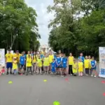 Діти з Херсонщини запалюють Олімпійський вогонь у Вінниці на спортивному заході