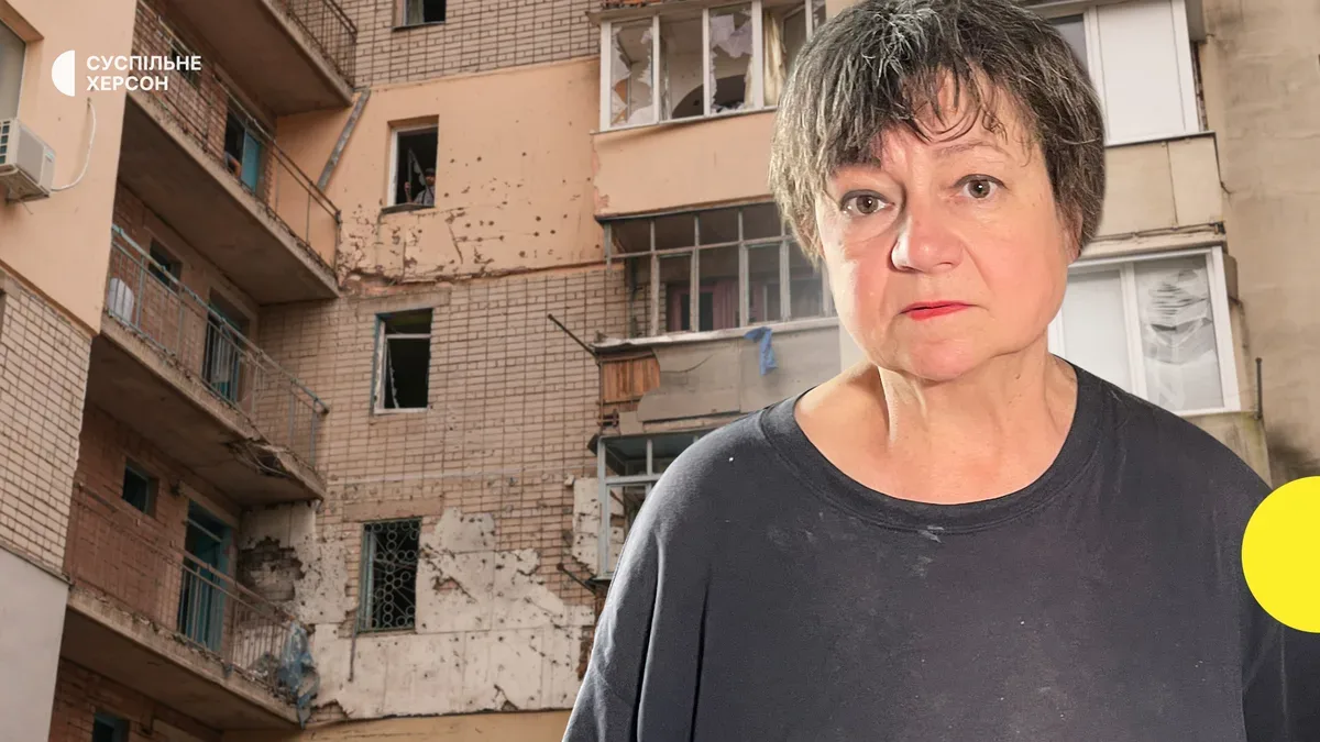 Пошкоджені будівлі в Корабельному районі Херсона після атаки російськими дронами типу «Молнія» 6