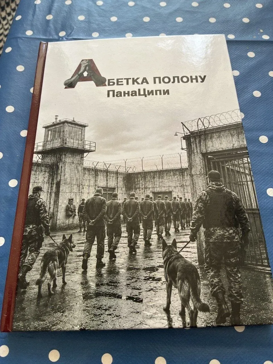 Олена Цигіпа, дружина політв'язня Сергія Цигіпи, тримає книгу його акровіршів 1