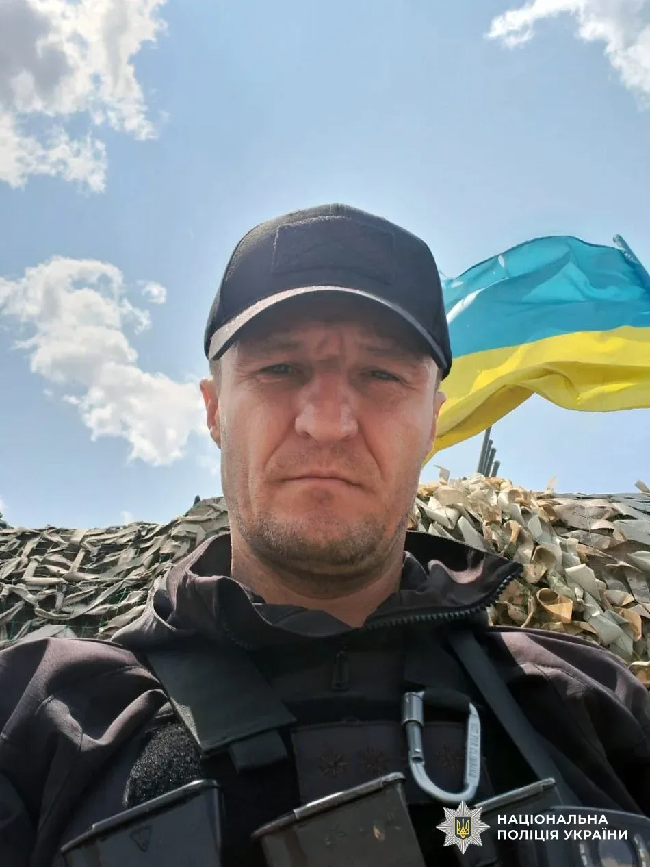 Капітан поліції Володимир Анедченко в однострої, вірить у повернення Херсонщини 1