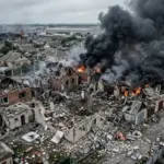 Наслідки удару КАБами по Херсону 13 червня 2026 — зруйновані склади і пожежа