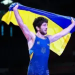 Херсонські борці Владислав Яцковський та Ерік Арушанян на Чемпіонаті України з вільної боротьби