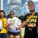 Херсонські легкоатлети Наталія Овчинкіна та Микита Брагінець нагороджені золотими медалями Кубка України