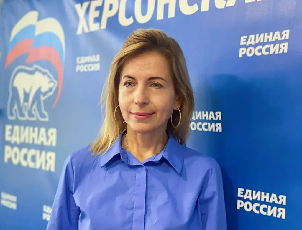 Олена Дмитрук та Євген Соболєв, колаборанти, які стали лідерами «праймеріз» «Єдиної Росії» на Херсонщині.