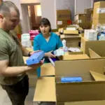 Палети з гуманітарною допомогою для лікарні Херсона від Міжнародного Комітету Червоного Хреста