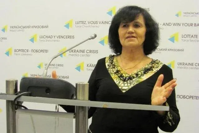 Журналістка Любов Рудя, яка отримала орден "За заслуги" ІІІ ступеня від Президента