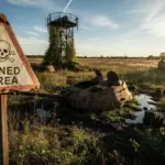 Застереження про мінну небезпеку на Херсонщині, карта з позначеними небезпечними зонами