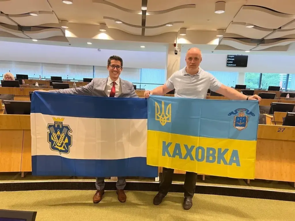Начальник Каховської МВА Віталій Немерець обговорив децентралізацію в Брюсселі