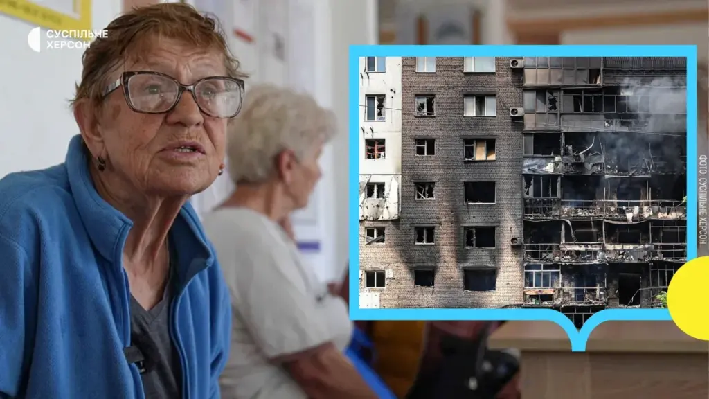 Рятувальники працюють на місці зруйнованої багатоповерхівки у Херсоні після російської дронової атаки. 6