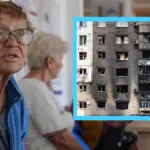 Рятувальники працюють на місці зруйнованої багатоповерхівки у Херсоні після російської дронової атаки. 6