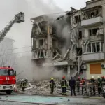 Зруйновані будинки в Херсонській області після обстрілів російськими військами