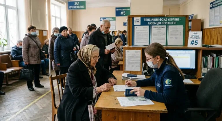 Пенсійний фонд України — черга до відділення, оцифрування трудових книжок, червень 2026