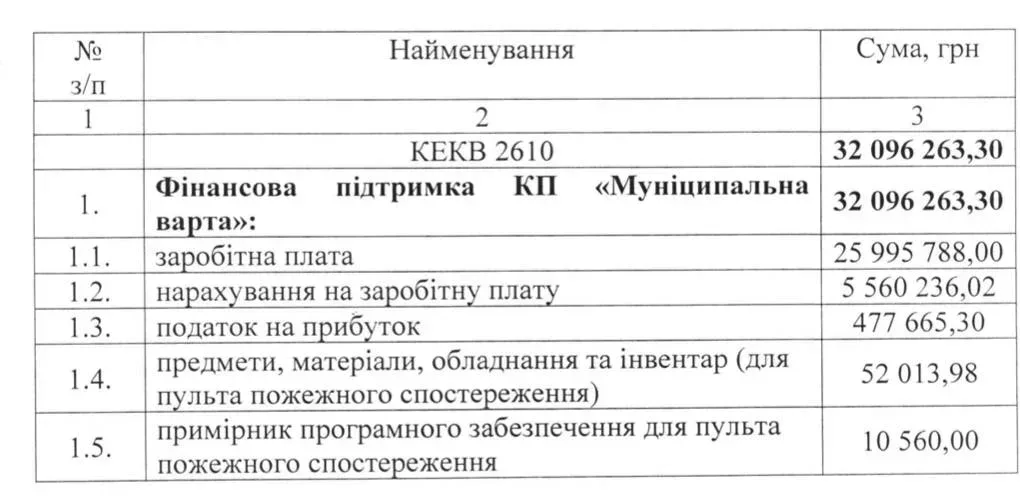 Понад 32 млн грн спрямують на «Муніципальну варту» у Херсоні 2026 року