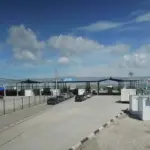 Пошкоджений міст на Чонгарі на Херсонщині після атаки БПЛА