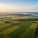Поля Херсонщини з посівами, зростання посівних площ після деокупації регіону
