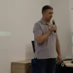 Михайло Линецький та Дмитро Лубінець під час обговорення захисту прав людини в Херсоні