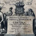 Старовинна європейська мапа України 17-18 століть, що показує територію та козацькі землі, спростовуючи російські міфи.