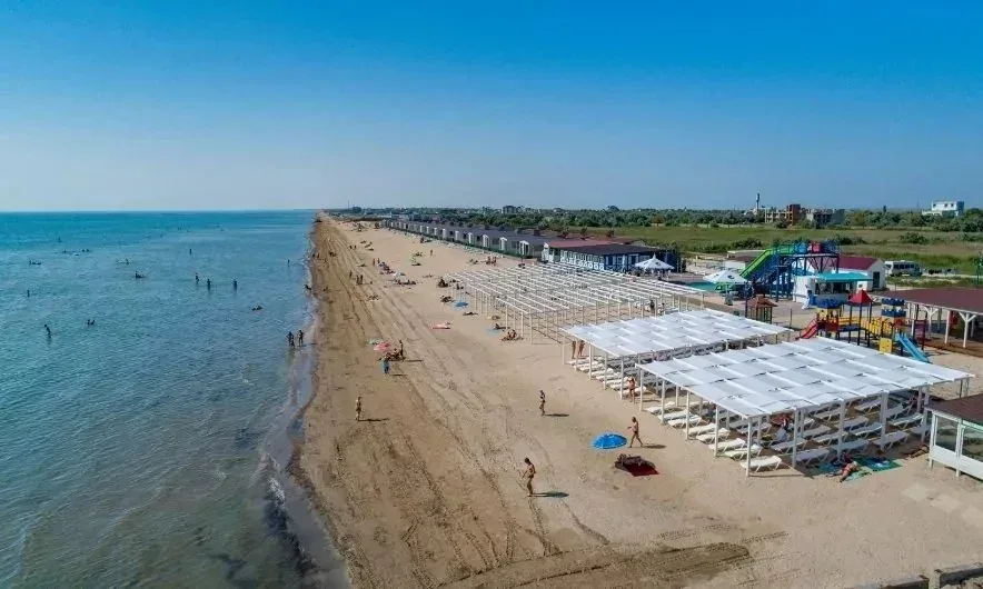 Карта Азовського моря з позначенням Херсонської області та Керченської протоки 1