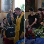Церемонія прощання з українськими військовослужбовцями Владиславом Кисельовим та Дмитром Жуковим у Херсоні 4