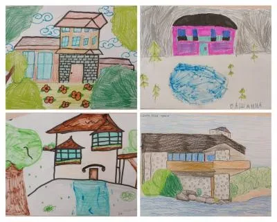 Учасники студії «Joy Art» обговорюють органічну архітектуру Френка Райта у Херсоні. 3