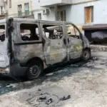 Пошкодження житлових будинків та інфраструктури в Херсоні після російських обстрілів