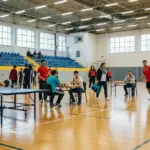 Учасники спортивних змагань «Вільні разом. Спортивні разом» для переселенців з Херсона у Києві