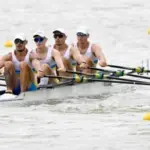 Українські веслувальники під час змагань на Кубку світу у Швейцарії