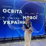 Випускниця херсонського ліцею Марія Носкова на конференції "Освіта нової України 2.0" в Києві