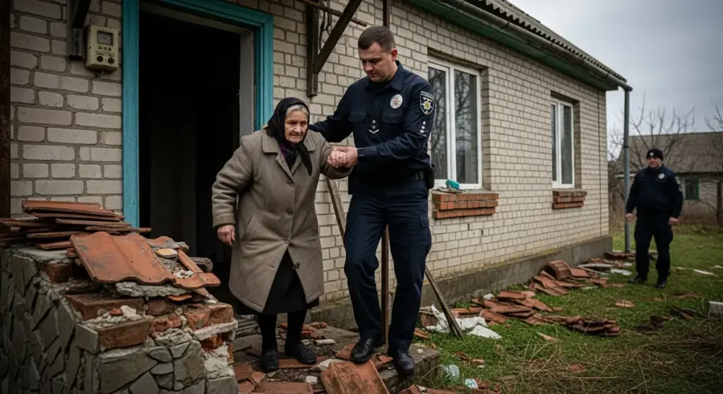 З Новорайської громади на Херсонщині поліцейські евакуювали 74-річну жінку та хвору місцеву жительку