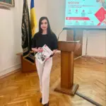 Марина Бикова, заступниця директора ліцею №20 з Херсона, під час участі у форумі в Києві