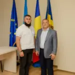 Делегація Зеленопідської громади підписує меморандум про співпрацю з представниками Ніспорени, Молдова.