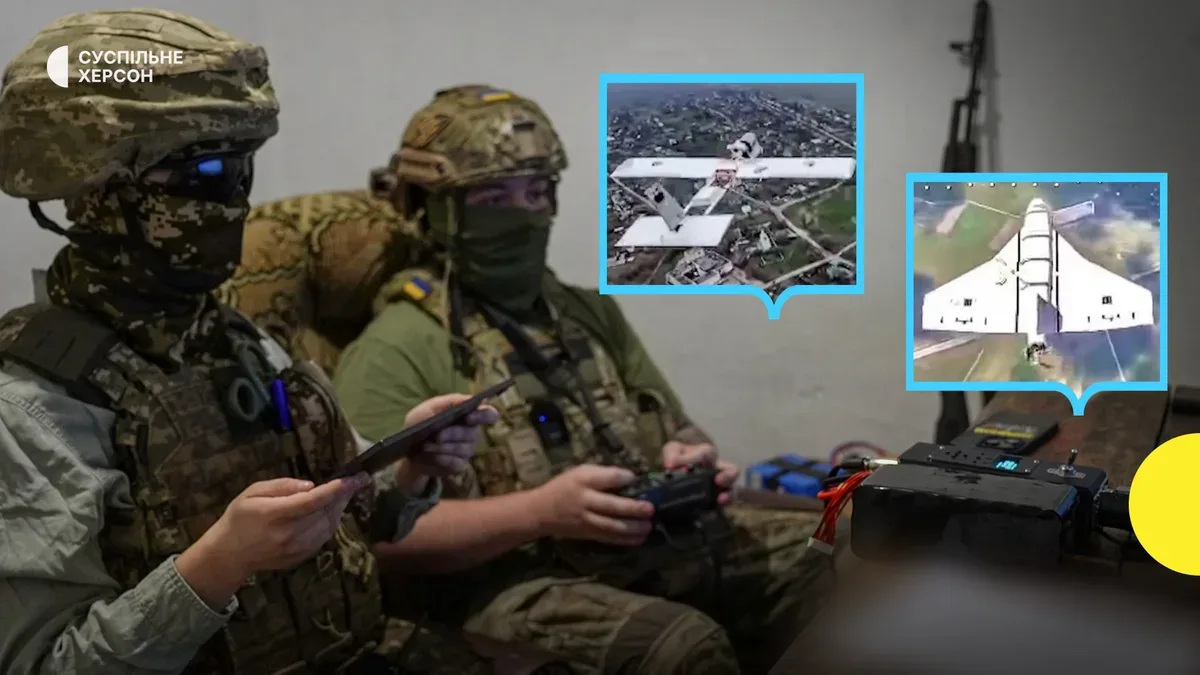 Українські військові з 38-го зенітного ракетного полку над Херсонщиною збили ворожі дрони типу «Шахед» та «Молнія». 9