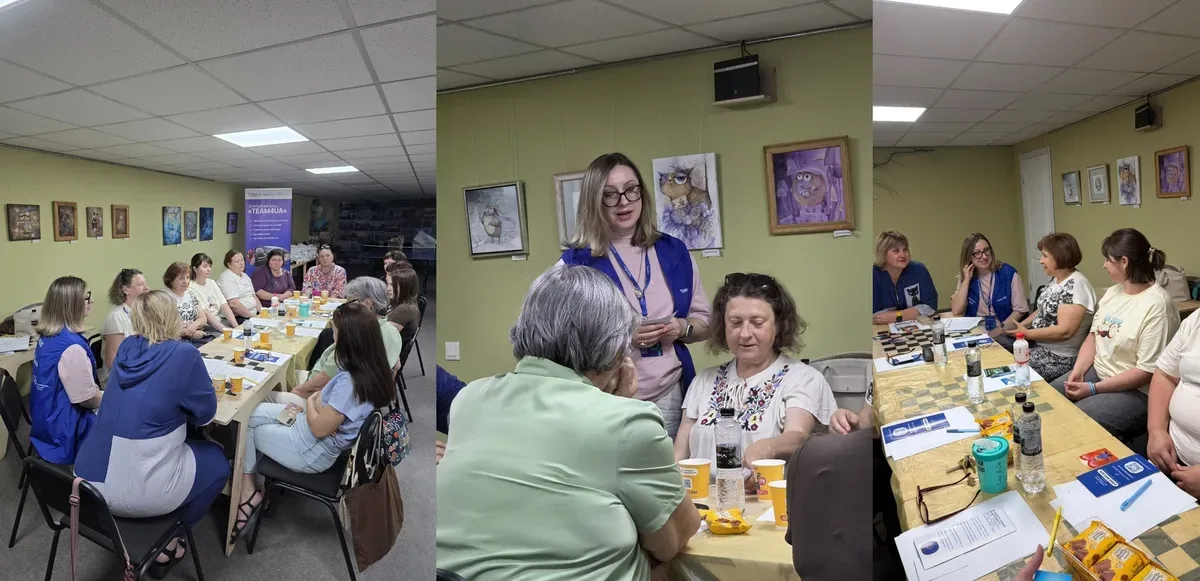 Зустріч з безбар'єрного спілкування для переселенців з Херсона в координаційному центрі Вільні разом у Дніпрі 1
