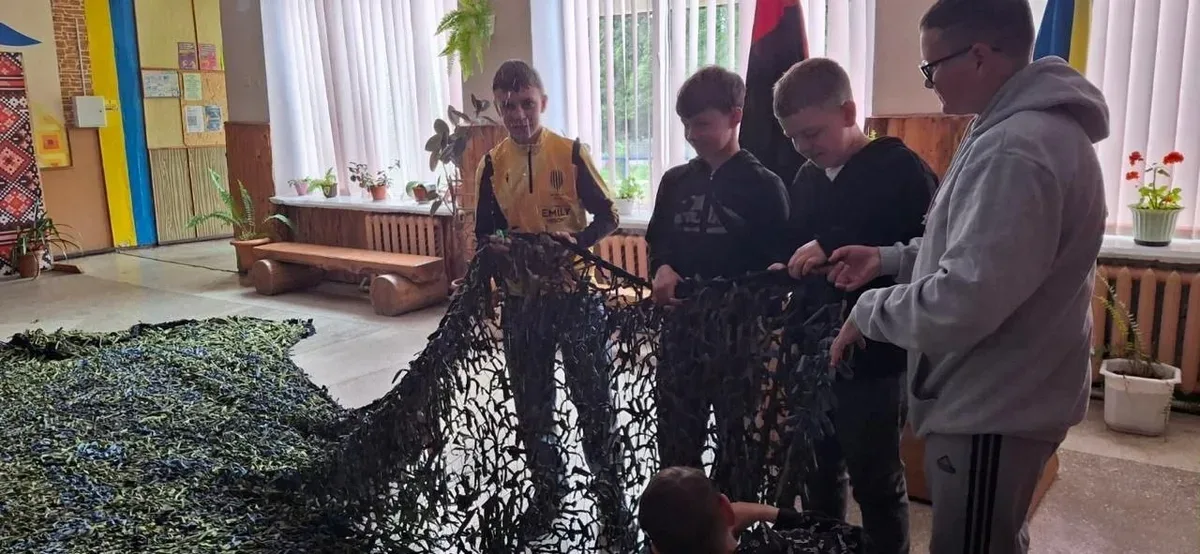 Маскувальні сітки для ЗСУ від Чаплинської громади та Івано-Франківщини 1