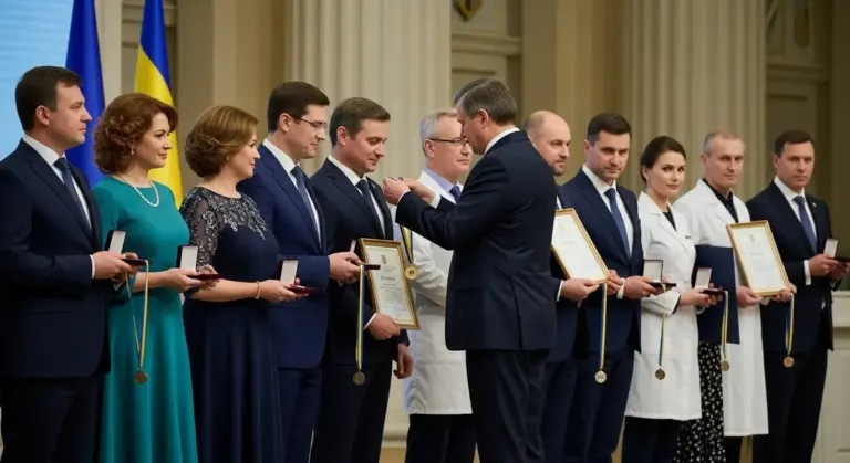 Четверо медиків з Херсона, які отримали державні нагороди від Президента України за самовіддану працю та порятунок життів