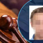 Символічне зображення корупції, хабаря та суду над посадовцем у Херсоні