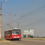 Тролейбуси №11 та №12 на вулицях Херсона під час ремонтних робіт на контактній мережі