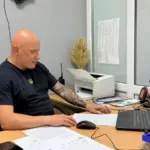 Представник Херсонської ОВА Євгеній Ігнатенко на зустрічі МОЗ щодо організації пунктів для загиблих.