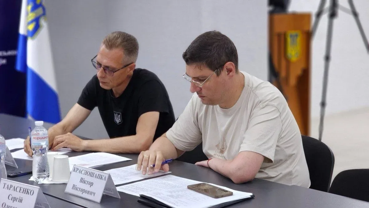 Заступниця начальника Херсонської ОВА Ольга Малярук під час засідання Координаційного штабу з питань захисних споруд 3