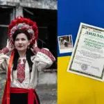 Інна Петрова та Олександр Андрющенко тримають нагороду на церемонії вручення Всеукраїнського фотоконкурсу.