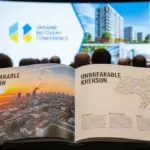 Презентація книги «Unbreakable Kherson» на Ukraine Recovery Conference з 32 уроками для Європи про відбудову