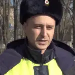 Символічне зображення правосуддя над колаборантом, якого заочно засудили за роботу на окупантів