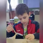 Малюнок хлопчика Тимофія Корчміда, який переміг у конкурсі на художнє оформлення поштової марки в Хорватії