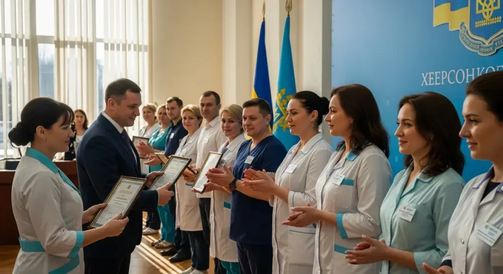 На Херсонщині медикам вручили державні та обласні відзнаки