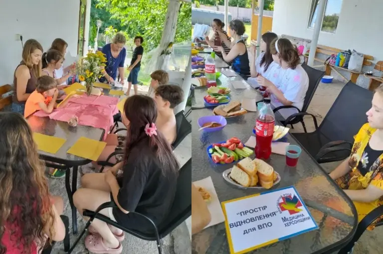 Переселенці з Херсонщини та Рубанівки відпочивають на сімейному ретриті у Кропивницькому.