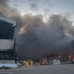 Зруйнований логістичний комплекс «Amtel» у Білогородці після російського обстрілу.