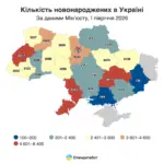 Графік, що демонструє значне перевищення смертності над народжуваністю в Херсонській області
