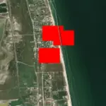 Супутникові знімки пожеж на Арабатській Стрілці після ураження електропідстанції